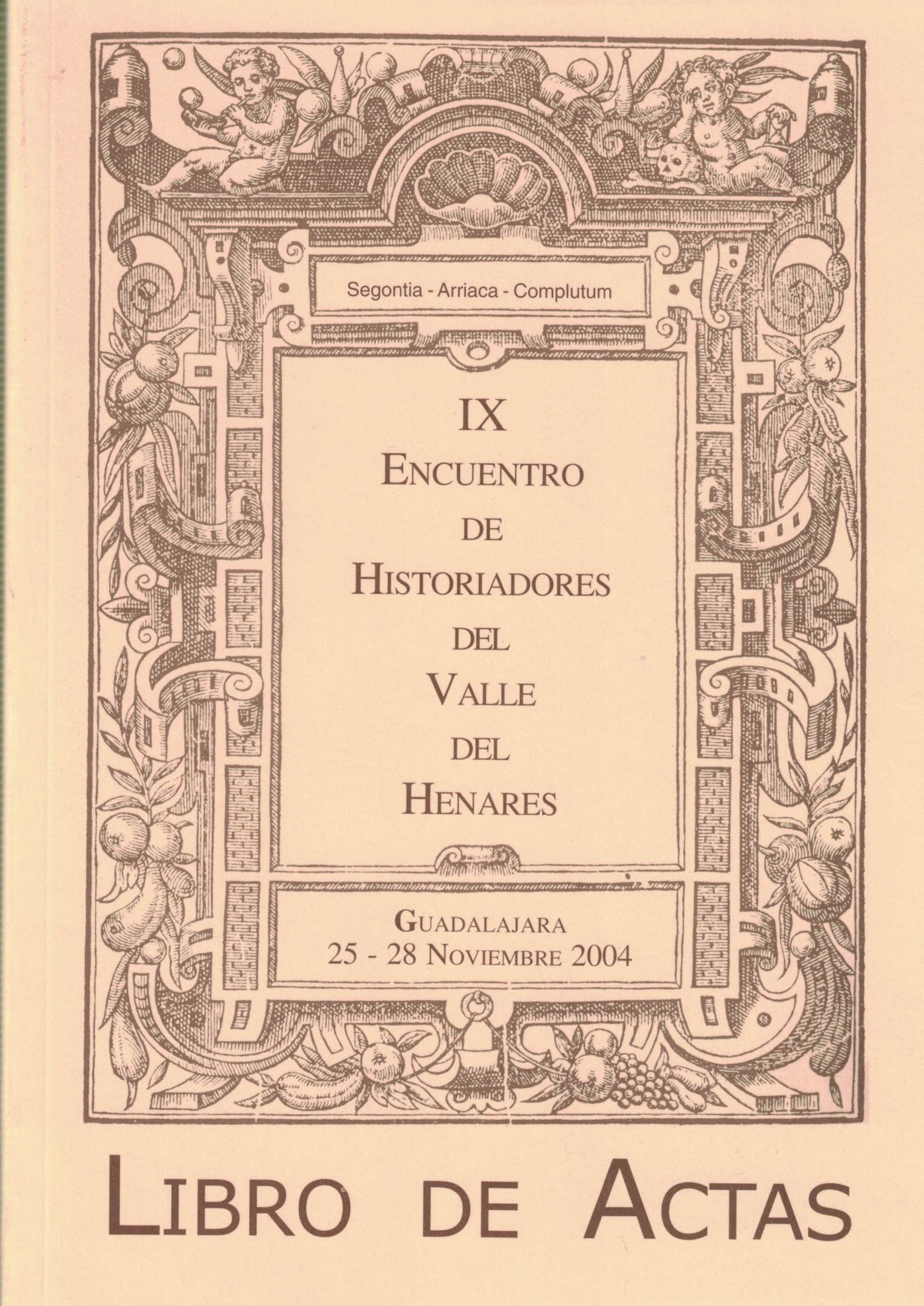 IX Actas del Encuentro de historiadores del valle del Henares